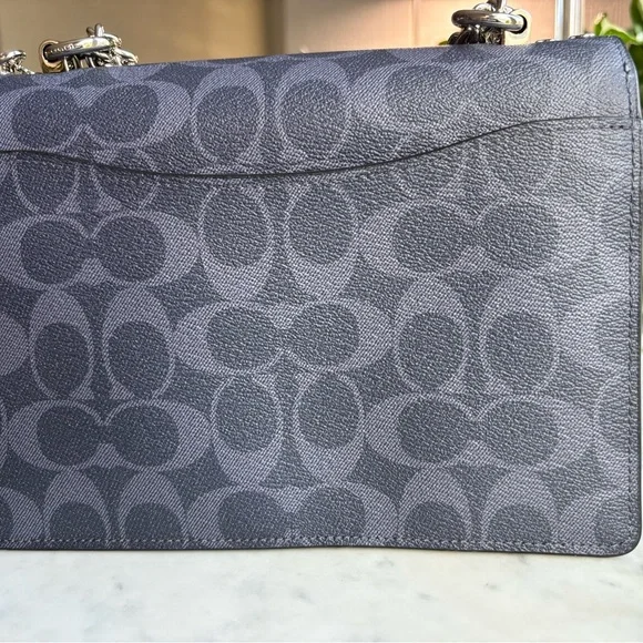 Coach Denim Blue Signature Klare Crossbody Shoulder Bag NWT - Picture 3 of 10